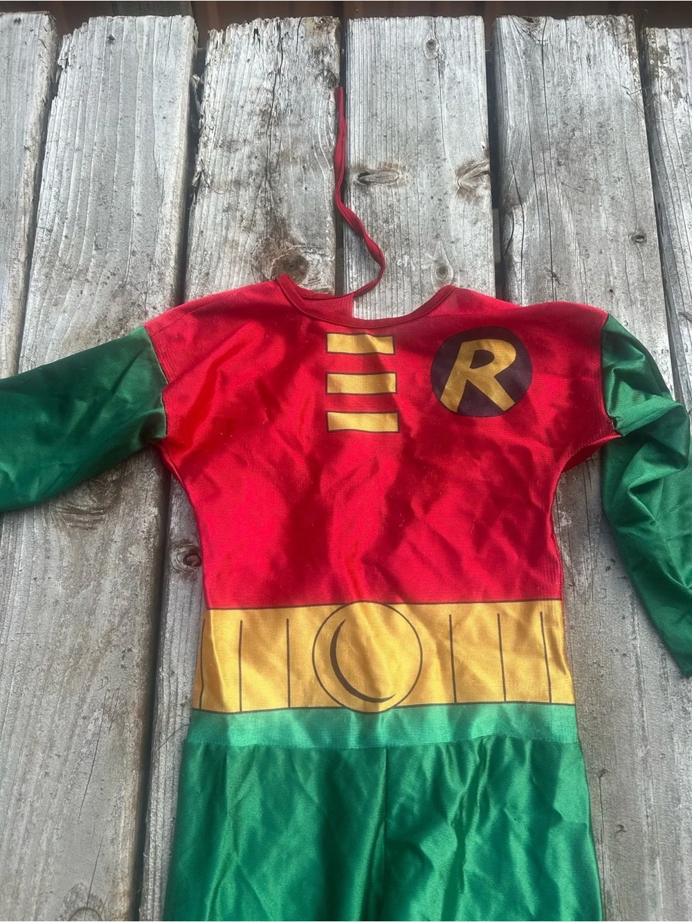 Vintage Batman Robin Costume Set Kids Playsuit Jumpsuit DC Comics 90s dress up